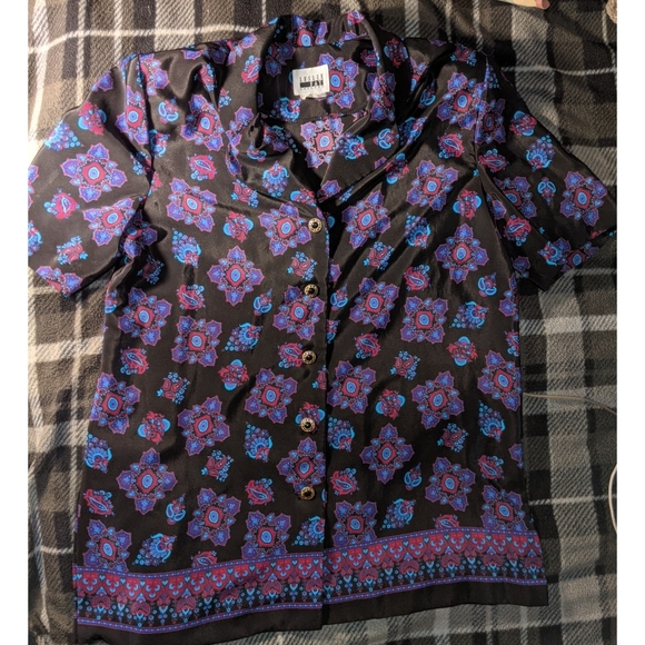 Leslie Fay Vintage Blouse Size 14 - Picture 3 of 7